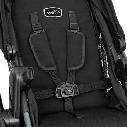 New Evenflo Pivot Suite Modular Travel System with Litemax Infant Car Seat (Dunloe Black)