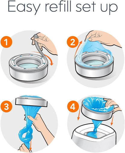 Diaper Genie Compatible Refill Bags - 4-Pack, 1280-Count Pail Refills