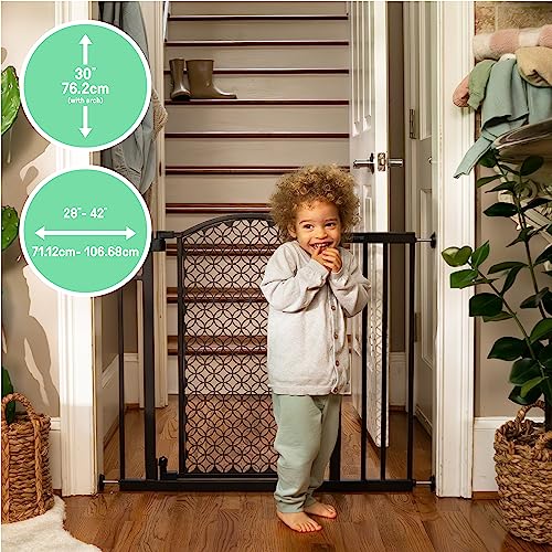 New Summer Infant Modern Home Walk-Thru Safety Pet and Baby Gate (Espresso)