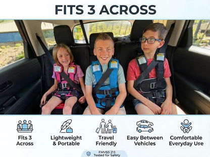 New RideSafer Gen 6 Travel Vest (Blue, Small)