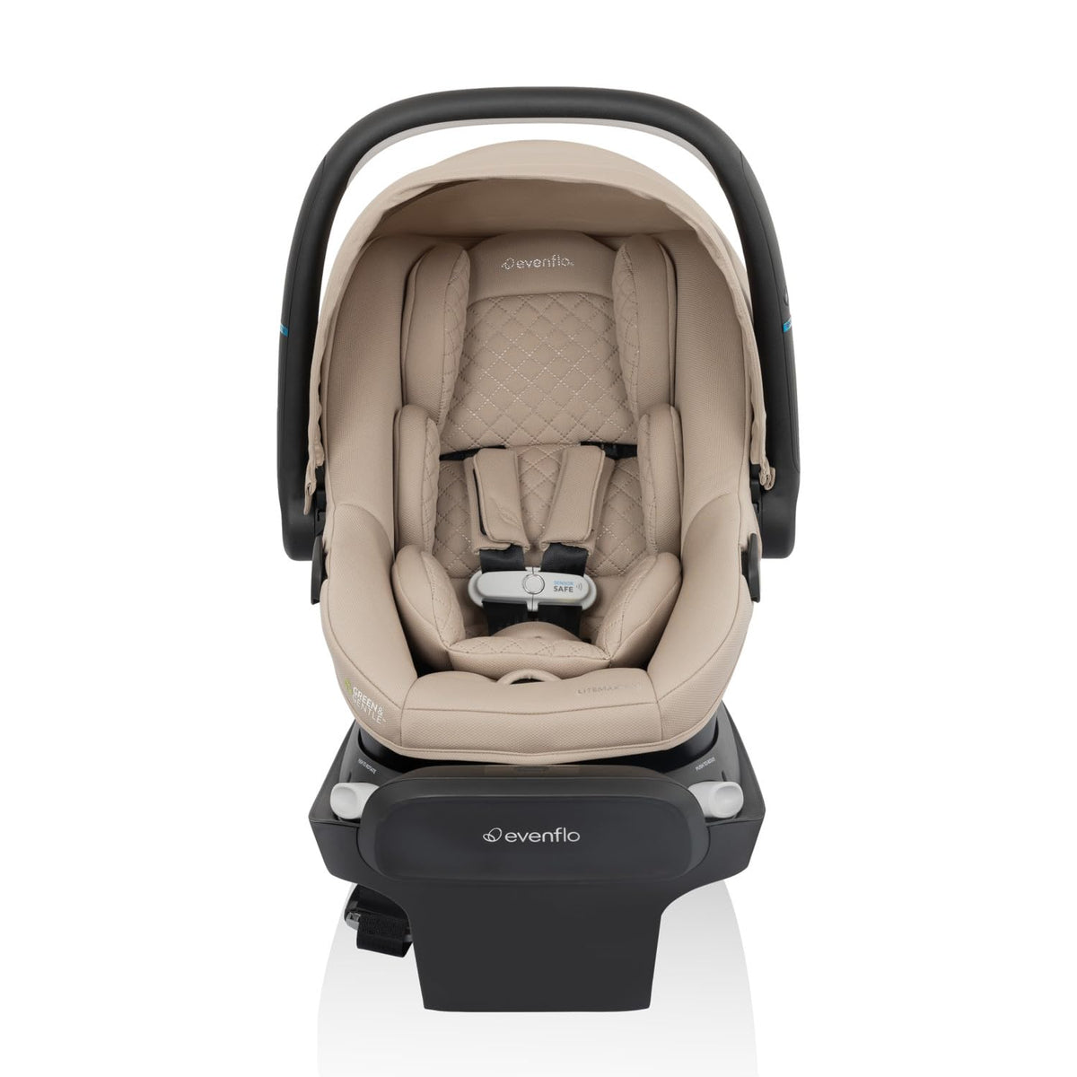 New Evenflo Revolve180 LiteMax NXT Rotating Infant Car Seat with SensorSafe (Topaz)