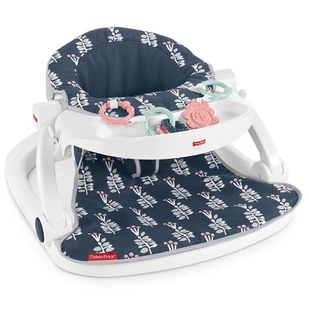 Fisher-Price Sit-Me-up Floor Seat with Tray (Navy Garden)