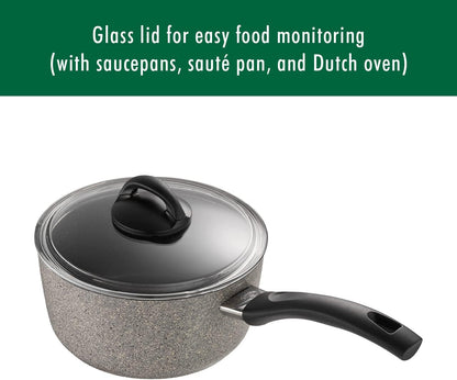 New Ballarini Parma Plus Nonstick Cookware Set, 10 Piece (Grey)