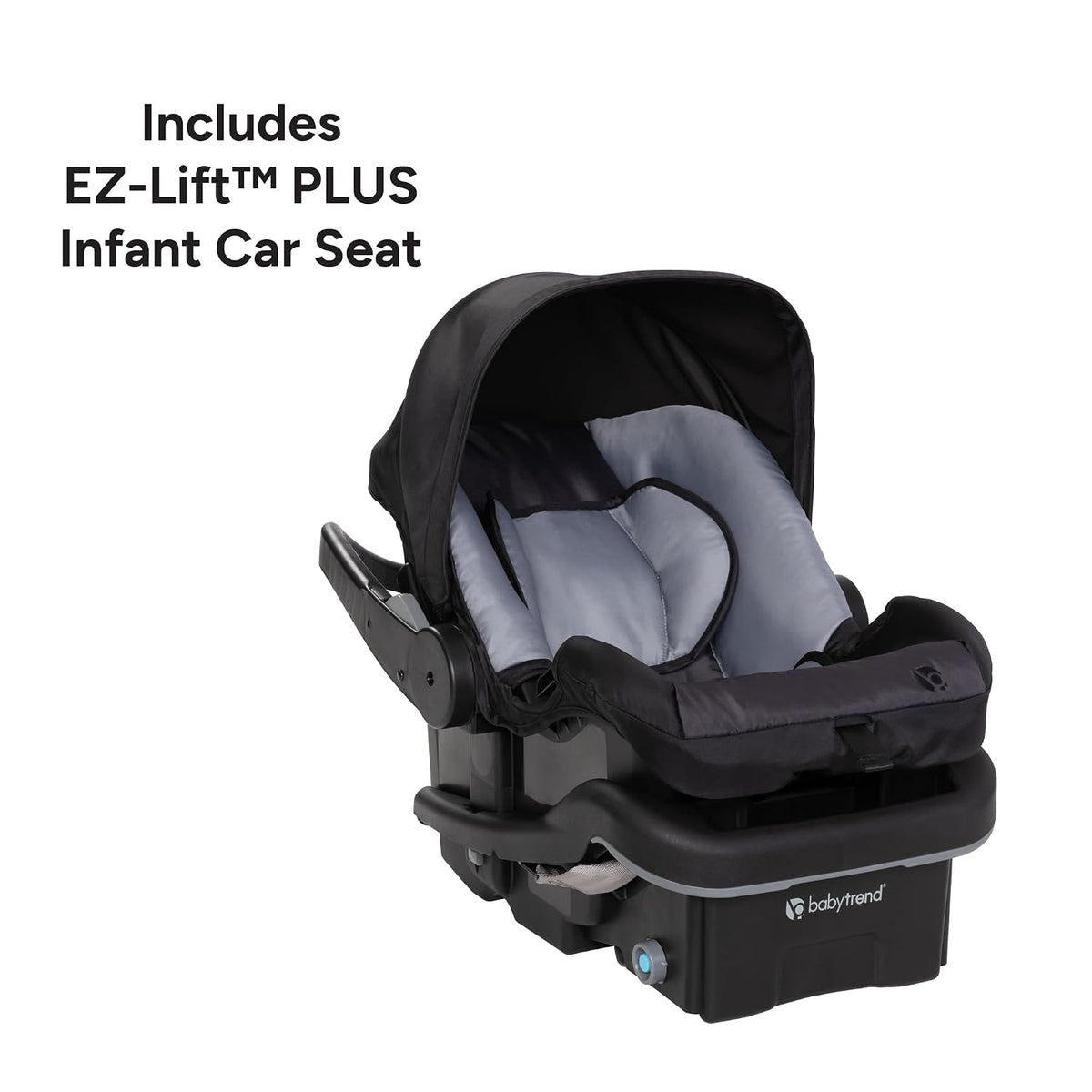 New Baby Trend EZ Ride DLX Stroller Travel System (Dash Midnight)