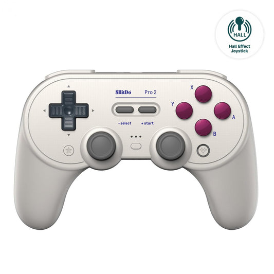 New 8Bitdo Pro 2 Bluetooth Controller, Hall Effect Joystick (G Classic Edition)