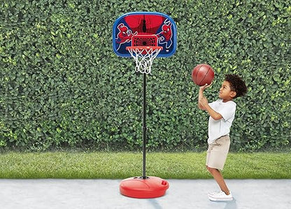 Delta Children Marvel Spider-Man Basketball Hoop Set for Kids (Red)