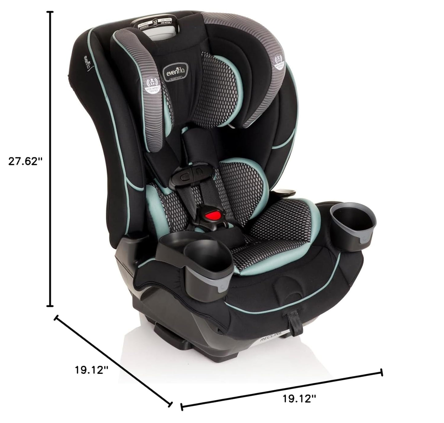 New Evenflo EveryFit/All4One 3-in-1 Convertible Car Seat (Atlas Green)