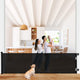 COMOMY Retractable Baby/Dog Gate 34" Tall, Up to 118" Wide (Black)
