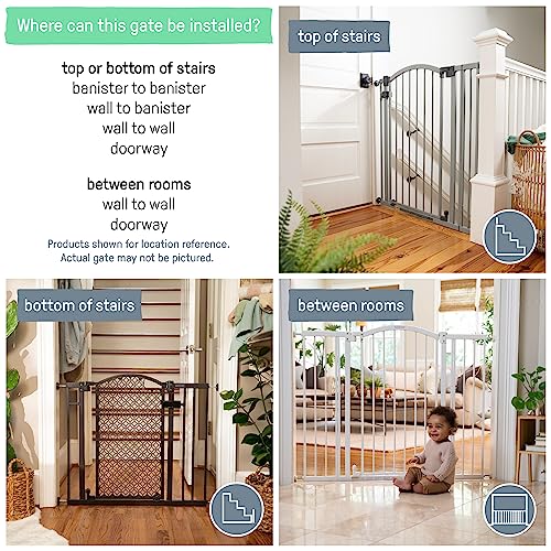 New Summer Infant Modern Home Walk-Thru Safety Pet and Baby Gate (Espresso)