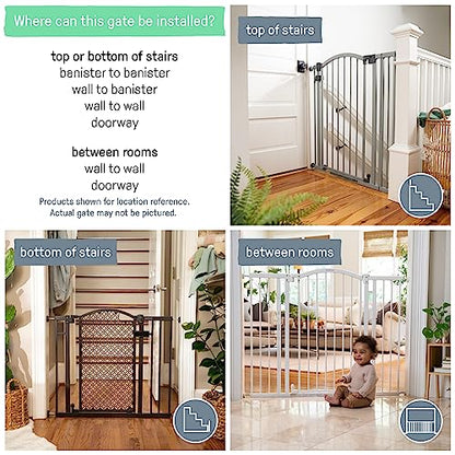 New Summer Infant Modern Home Walk-Thru Safety Pet and Baby Gate (Espresso)