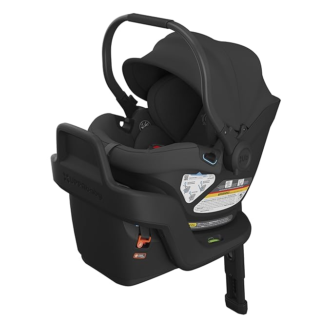 New UPPAbaby Aria Lightweight Infant Car Seat Jake (Charcoal/Black Leather)