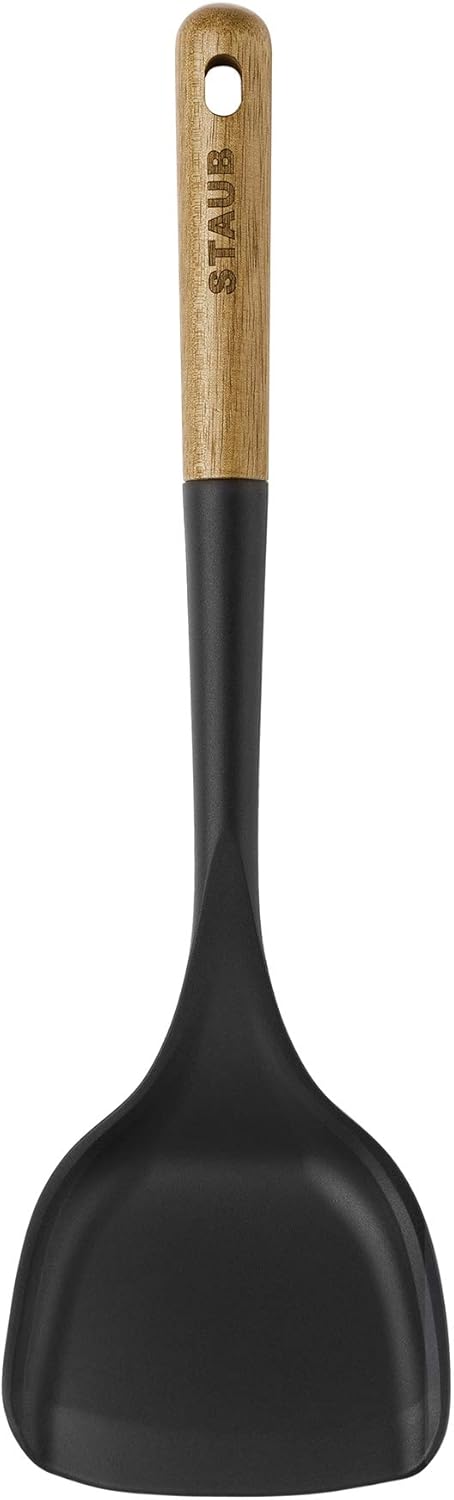 New STAUB Wok Spatula Durable BPA-free (Matte Black)