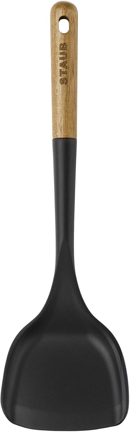 New STAUB Wok Spatula Durable BPA-free (Matte Black)