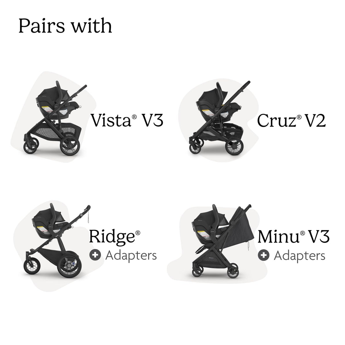 UPPAbaby Mesa V3 Infant Car Seat (Charcoal Mélange)