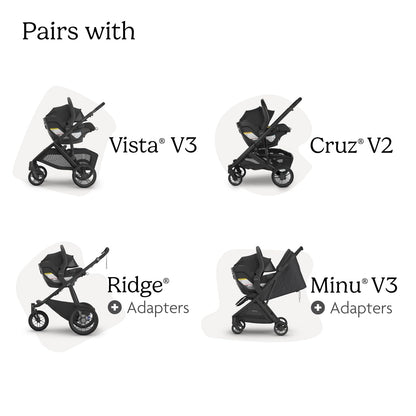 UPPAbaby Mesa V3 Infant Car Seat (Charcoal Mélange)