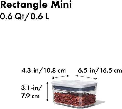 New OXO Good Grips POP Container - Rectangle Mini 0.6 Qt (Tea)