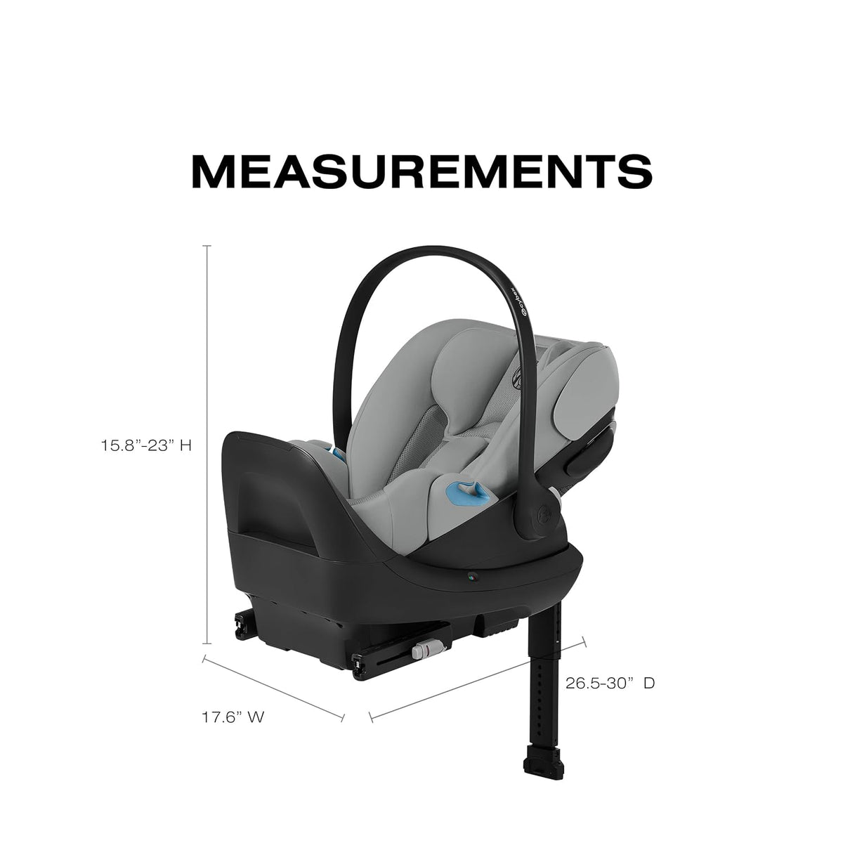 New Cybex Cloud G Pro Comfort Extend Infant Car Seat (Stone Gray)