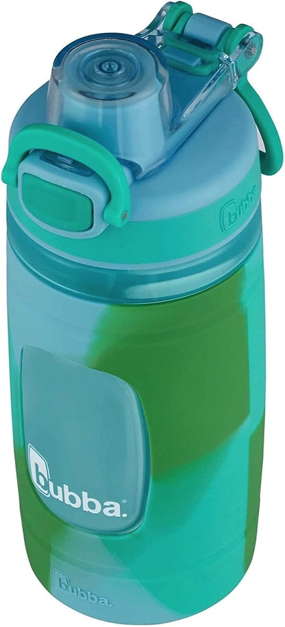 New Bubba Kids Flo Water Bottle (Crystle Ice with Rock Candy & Kiwi Color Wash, 16oz)