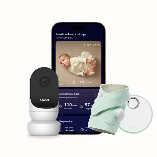 New Owlet Dream Duo Gen 2 Smart Baby Monitor Bundle with Sock & Cam (Mint)