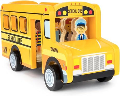 Imagination Generation Back to School Bus Wooden Playset