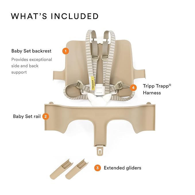 Stokke Tripp Trapp Baby Set - Removable Set & Harness (Natural)