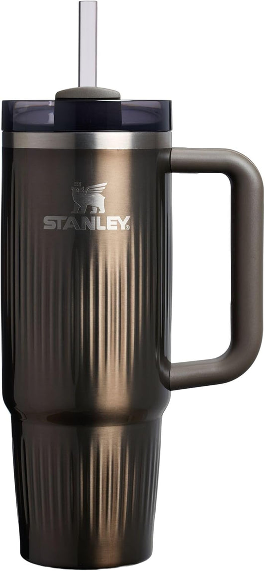New STANLEY Quencher H2.0 Insulated Tumbler (Fluted Gunmetal Shine)