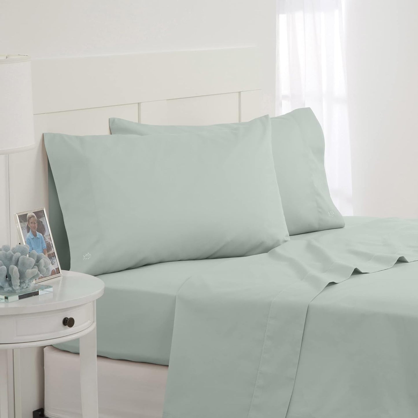 Southern Tide Cotton Twill 4-Piece Queen Sheet Set (Green)