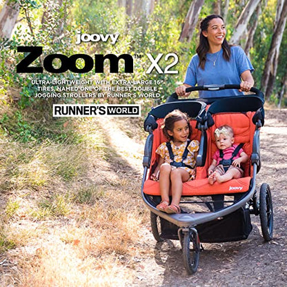 New Joovy Zoom X2 Lightweight Double Jogging Stroller (Paprika)