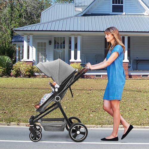 GarveeLife Convertible Baby Stroller (Light Gray)