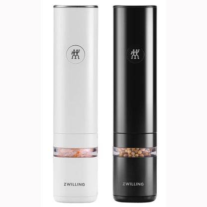 New ZWILLING Enfinigy 2-pc Electric Salt/Pepper Mill Set (Black/White)