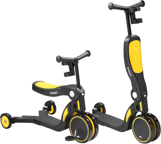 New Larktale Scoobi 5-in-1 Convertible Scooter (Clovelly Yellow)