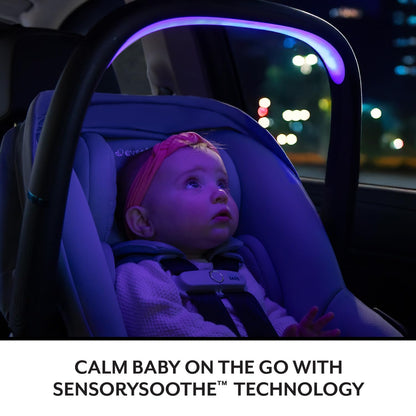 Evenflo LiteMax NXT Infant Car Seat with SensorSafe & SensorySoothe (Jasper Black)