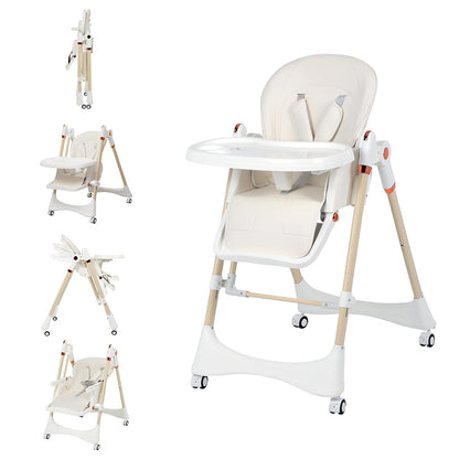 6-in-1 Convertible High Chair with Rocker | Baby High Chair for Newborn to Toddler (0-3 Years)