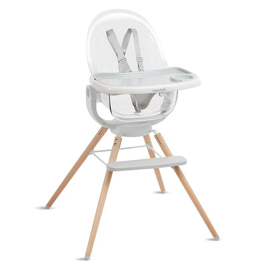 New Munchkin 360° Cloud Baby and Toddler High Chair (Clear)