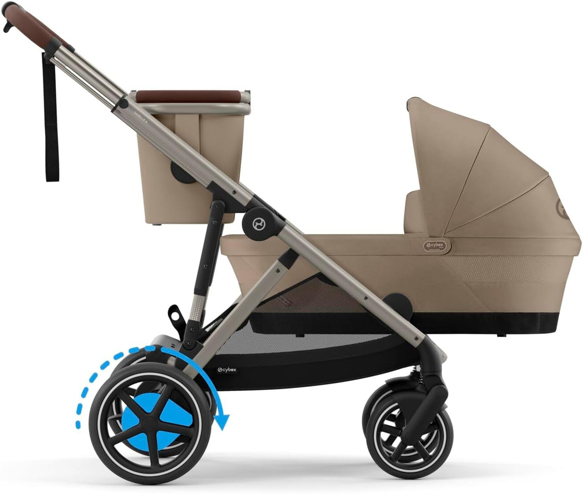 New Cybex Gazelle S Newborn Carrycot for Gazelle S & eGazelle Strollers (Almond Beige)