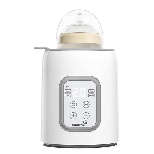 GROWNSY 8-in-1 Fast Baby Milk Warmer with Timer for Breastmilk or Formula