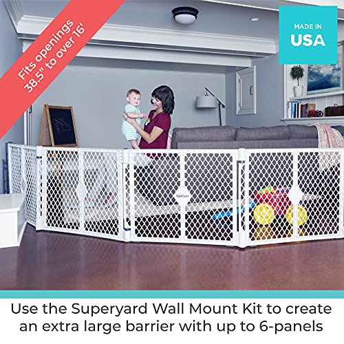 Toddleroo by North States Superyard Wall Mount Kit (Gray)