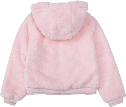 New Rokka&Rolla Girls Sherpa Fleece Full-Zip Warm Hooded Jacket (XS)