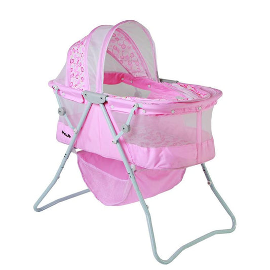 New Dream On Me Karley Lightweight Portable Baby Bassinet (Pink)