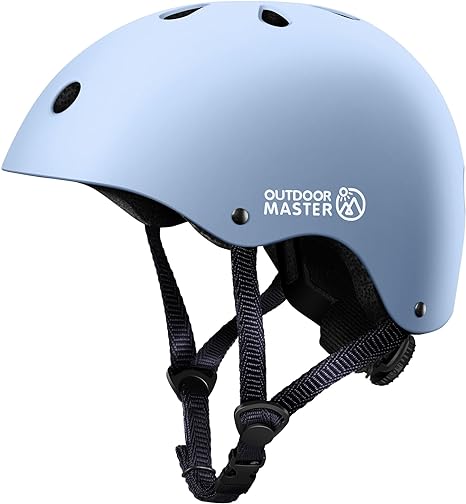 New OutdoorMaster Youth & Kids Bike Helmet (Light Blue) (Large)