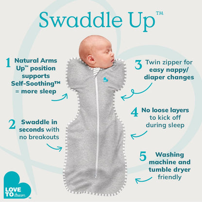 New Love To Dream Swaddle Up Swaddle Size M (Pink)