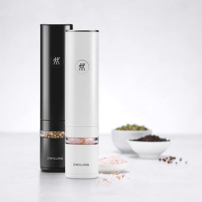 New ZWILLING Enfinigy 2-pc Electric Salt/Pepper Mill Set (Black/White)