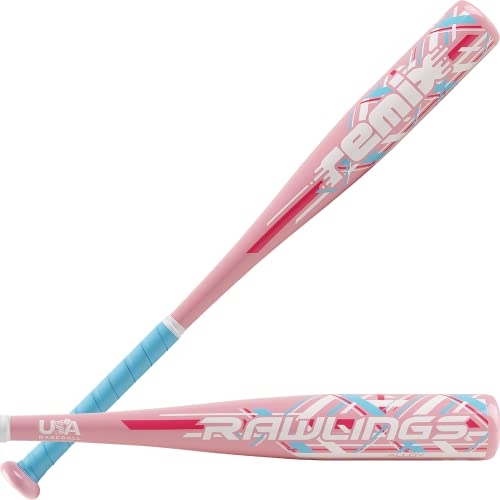 New Rawlings 2020 Remix USA Youth Tball Bat Series, 25 Inch (-12) (Pink, Blue, White)