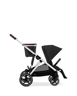 New Cybex Gazelle S Stroller Silver Frame and Moon Black Seat