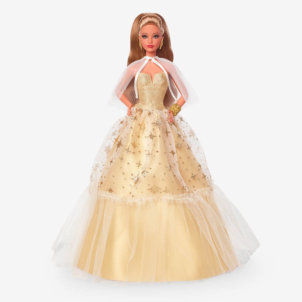 Barbie Holiday Doll 2023 with Wavy Brunette Hair