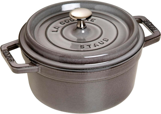 Staub Cast Iron 2.75-qt Round Cocotte (Graphite Grey)