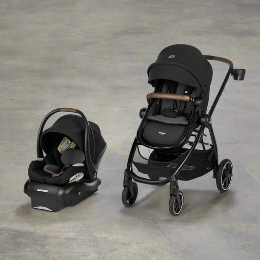 Maxi Cosi Zelia Luxe 5-in-1 Modular Travel System (New Hope Black)