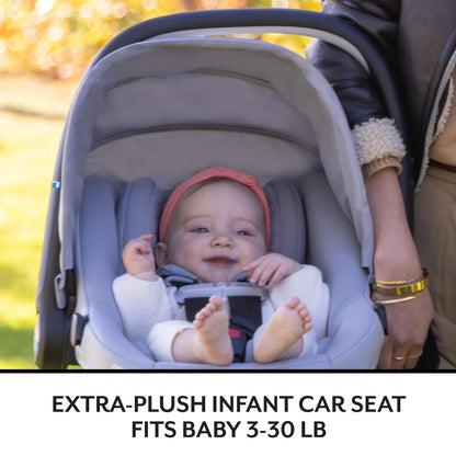 New Evenflo Revolve180 LiteMax NXT Rotating Infant Car Seat with SensorSafe (Topaz)