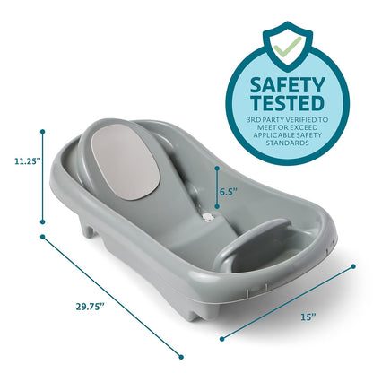 The First Years Renewed Sure Comfort Baby Bath Tub (Gray)