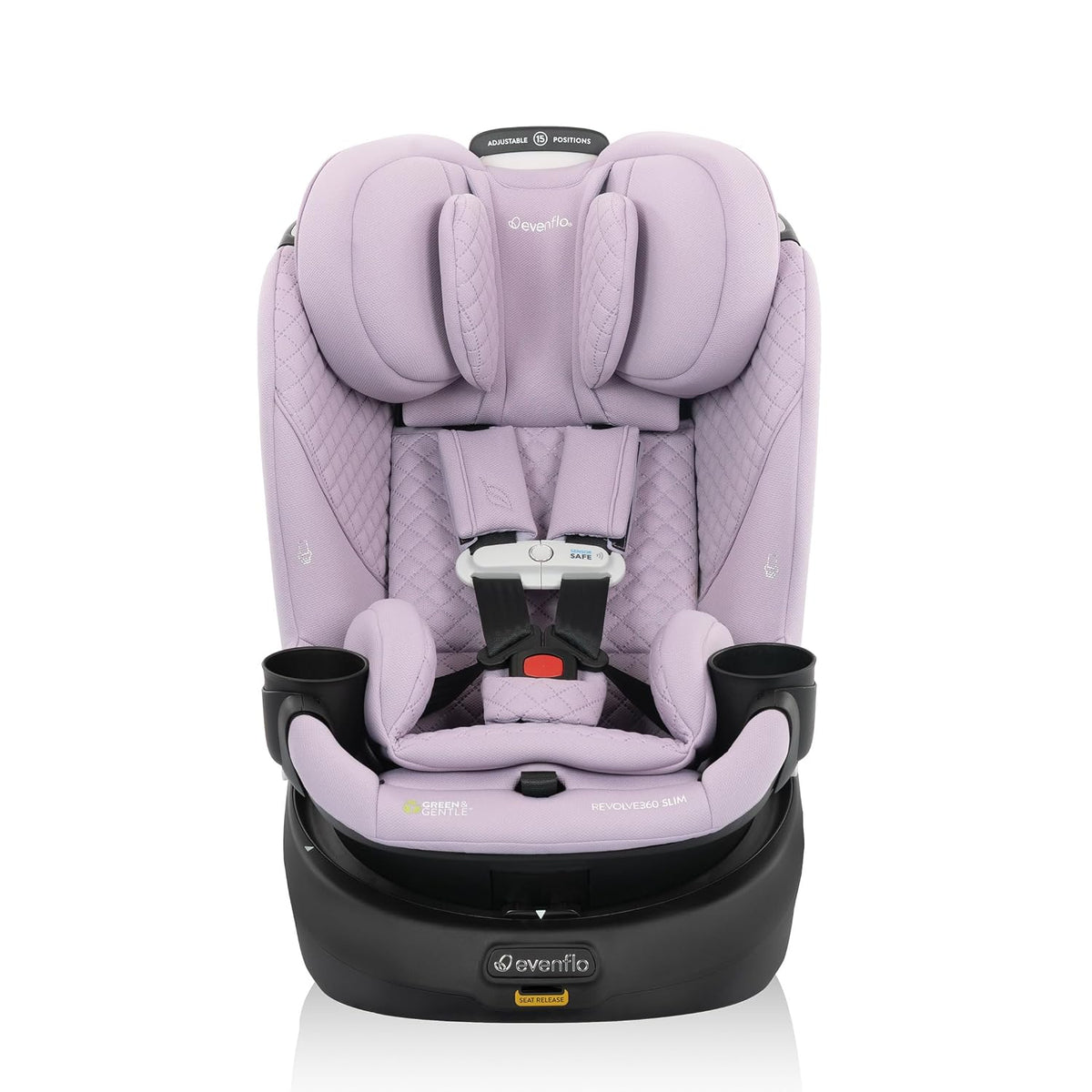 Evenflo Revolve360 Slim 2-in-1 Rotating Car Seat with SensorSafe (Agate)